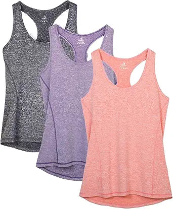icyzone Women's Racerback Workout Tank Tops for Active Lifestyle