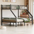 Twin XL Over Queen Bunk Bed for Adults with Heavy Duty Frame