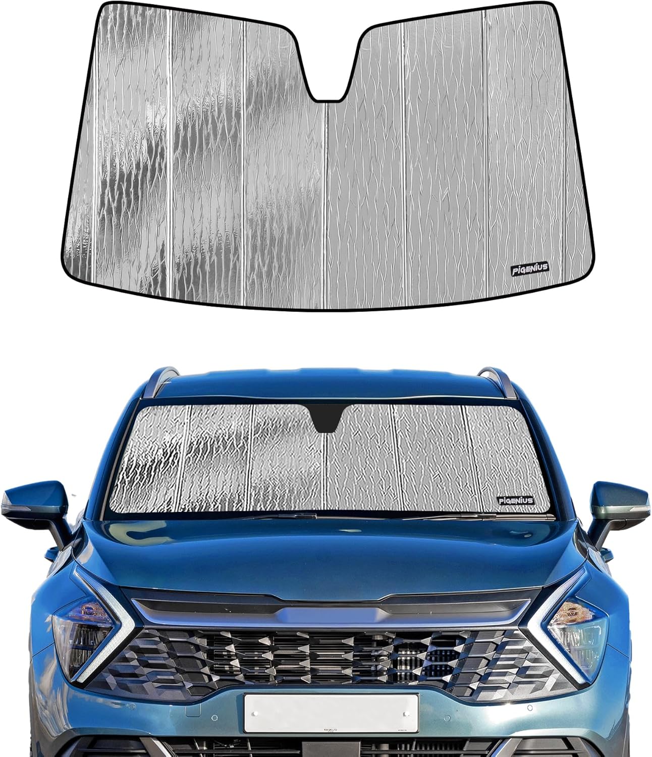 Windshield Sun Shade for Kia Sportage 2023-2025 by Pigenius