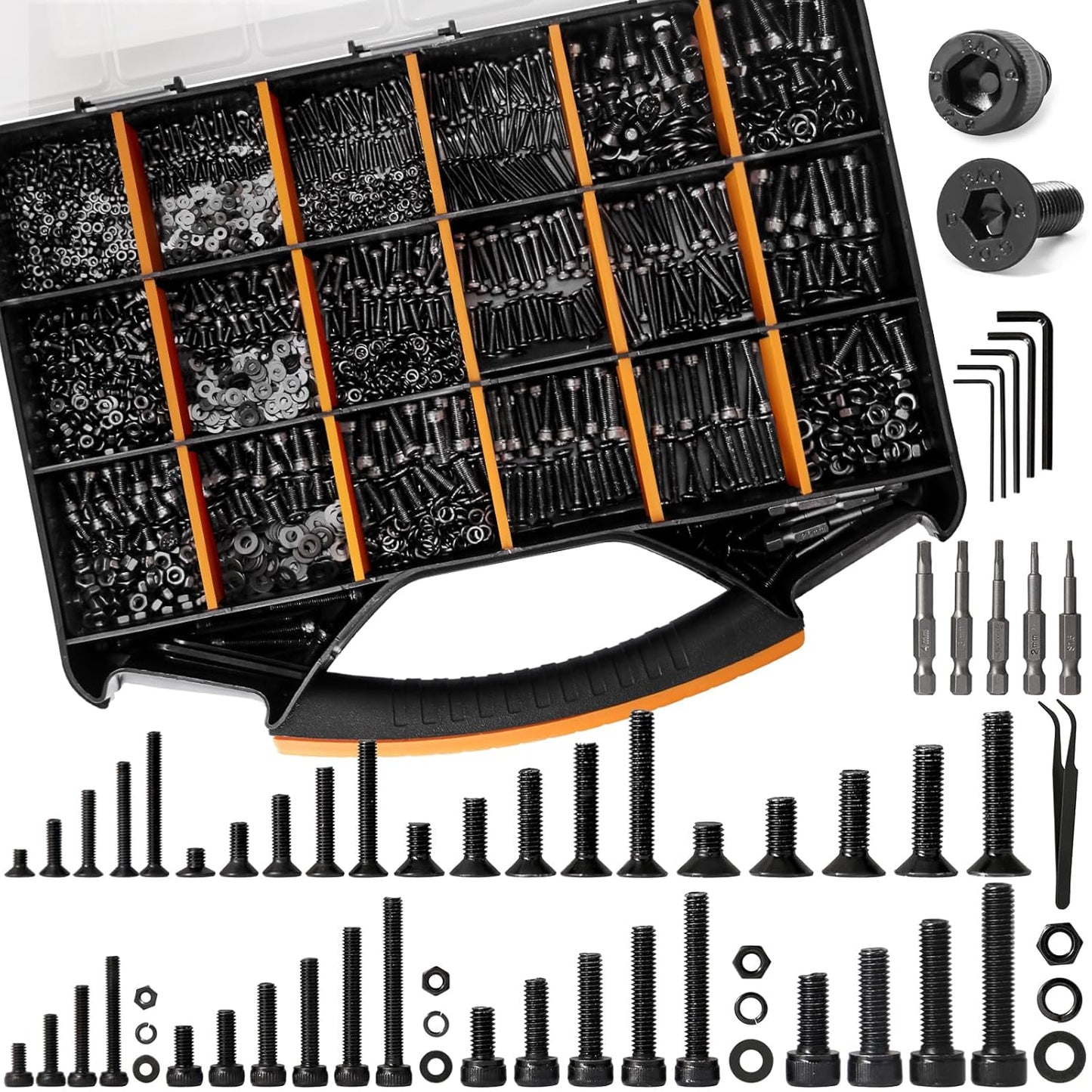 4071 x Nuts and Bolts Assortment Kit for 3D Printer Projects
