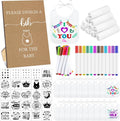DIY Baby Bibs Decorating Kit 100 Pcs - Baby Shower Activity Set