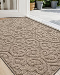 Front Door Entryway Mat Non Slip 32x48 - Thin Washable Dirt Trapper