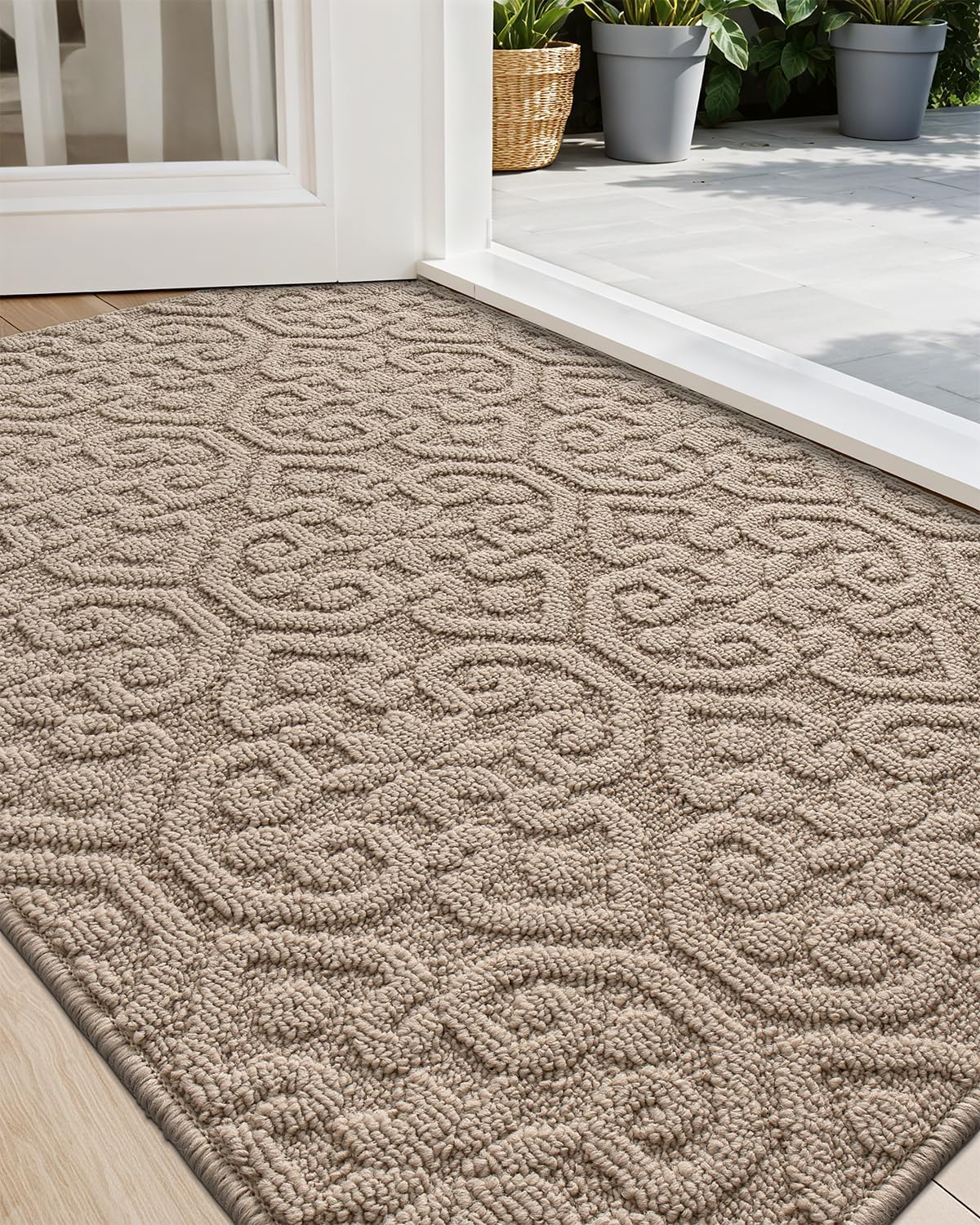 DEXI Non Slip Front Door Entryway Mat for Inside Floors