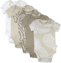 HonestBaby 5-pack Short Sleeve Bodysuits for Infant Baby (Style 7CBH)