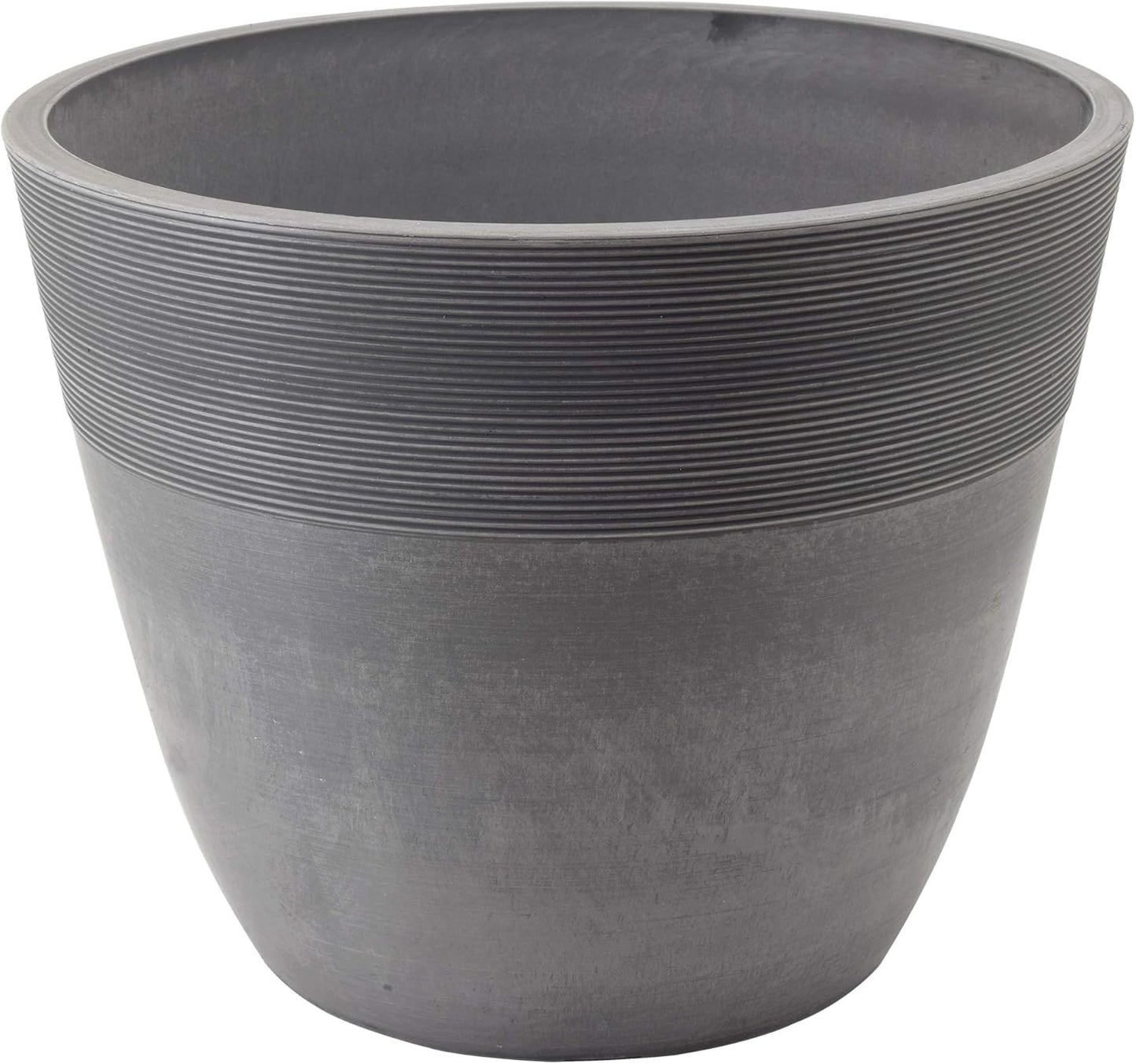 PSW Pot Collection 16-inch Ribbed Planter for Indoor/Outdoor Use