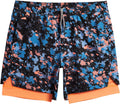maamgic Mens Workout Shorts 2 in 1 Stretch 5 in Gym (Style JYB9)