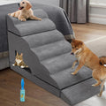 Dog Stairs & Steps for High Beds 30-36 in High - 7-Step Foam Ladder