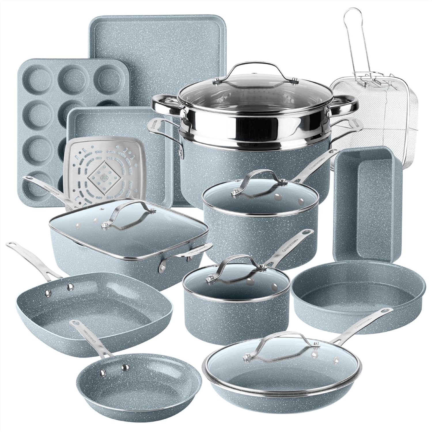 Granitestone Ceraluxe 20 Pc Ceramic Cookware Set Nonstick Review