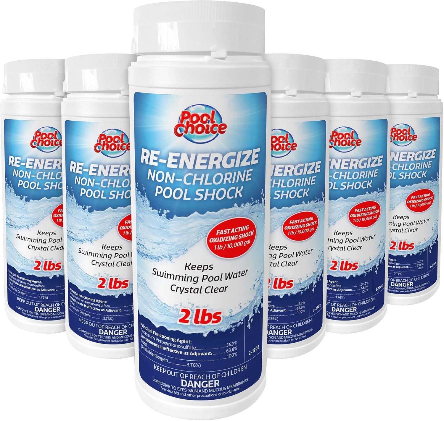 SpaChoice Premium Re-Energize Non Chlorine Pool Shock 6-Pack