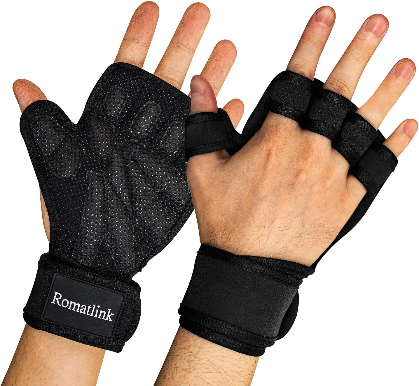 Adjustable Wrist Wrap Sport Gloves - Hand Support & Protection