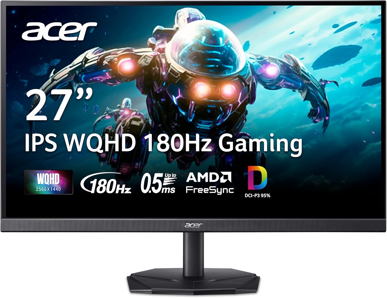 acer Nitro 27 Inch WQHD Gaming Monitor with AMD FreeSync Tech