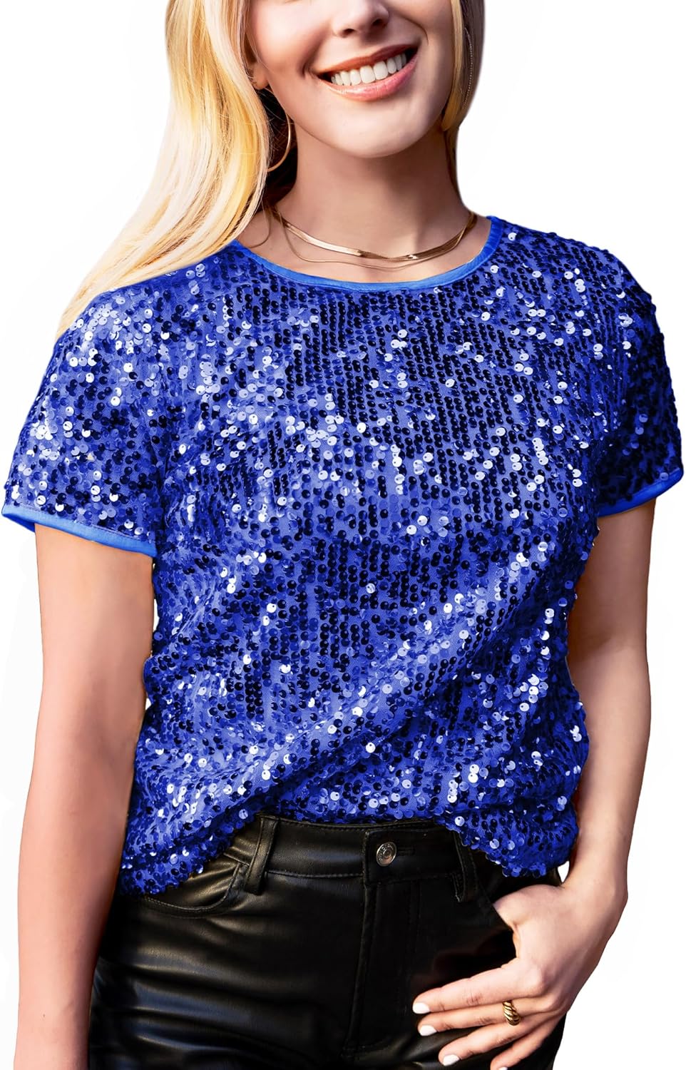 Sparkly Sequin Top for Women - Perfect for Concerts and Parties