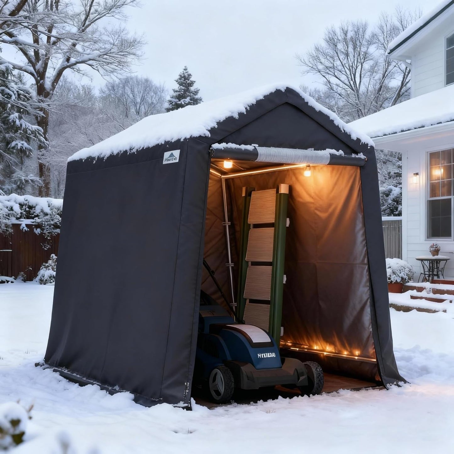 Outdoor Portable Storage Shelter Shed for Motorcycle and More