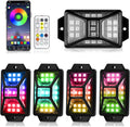 4 Pods Full Angle RGB Rock Lights for Trucks and UTVs