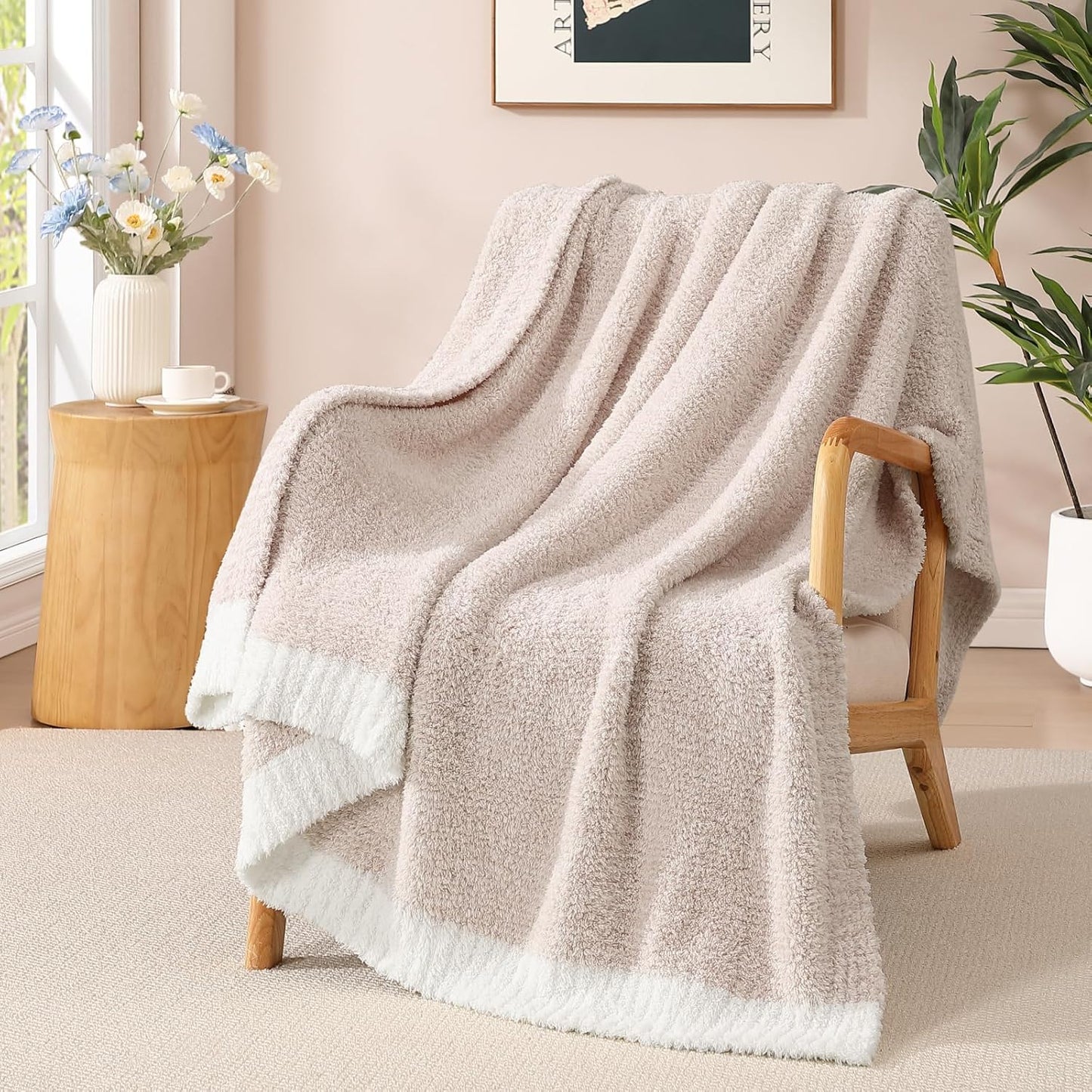 Cozy Warm Throw Blanket for Couch, Sofa, Bed, and Travel