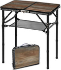 Folding Picnic Table 2ft Portable Camping Table - Adjustable Heights