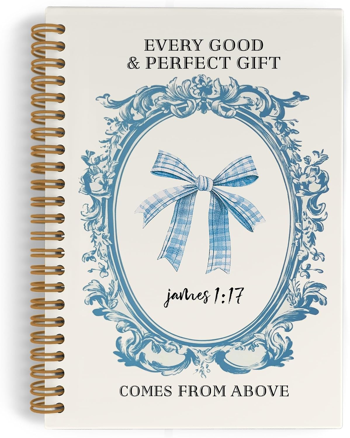 Stylish Christian Spiral Notebook for Women - Unique Bible Journal