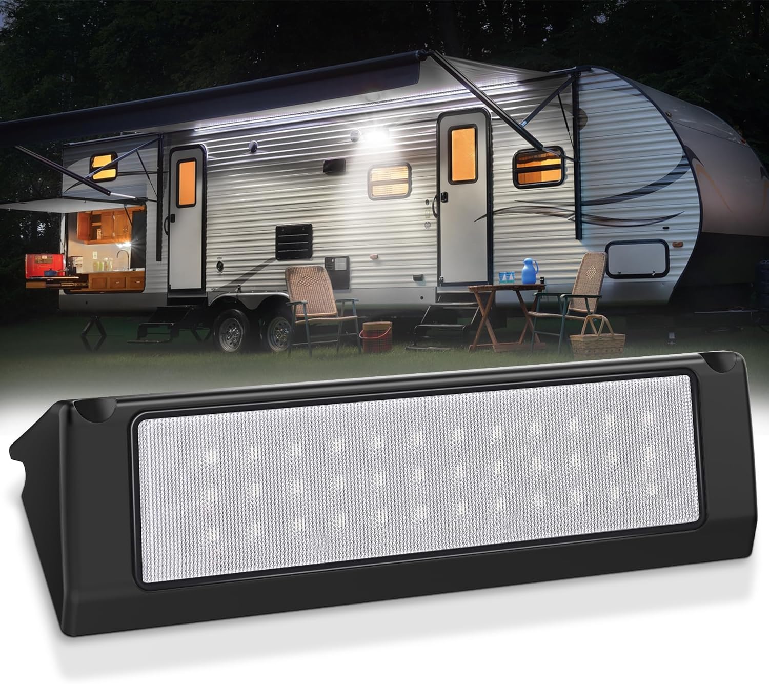 MICTUNING RV Porch Light - 54W LED Utility Awning Light
