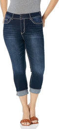 WallFlower Luscious Curvy 23.5ft Crop Mid-Rise Skinny Jeans - Stretch