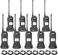 SAMCOM High Power Two Way Radio 9-Pack - Long Battery Life