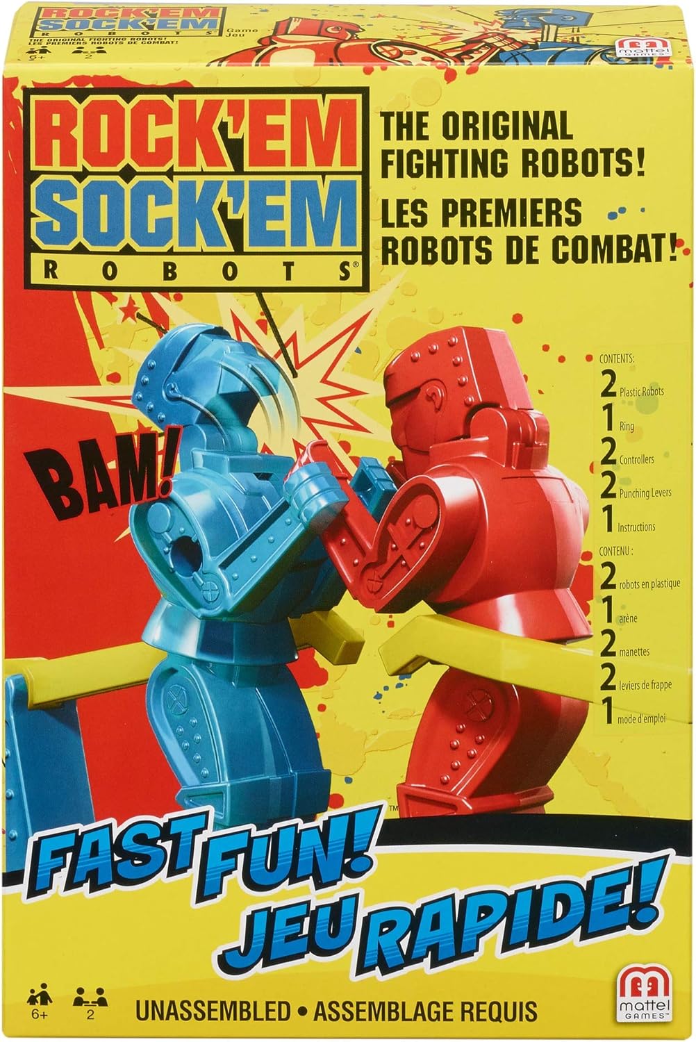 Rock 'Em Sock 'Em Robots: Fun 2-Player Boxing Game for Kids 6+