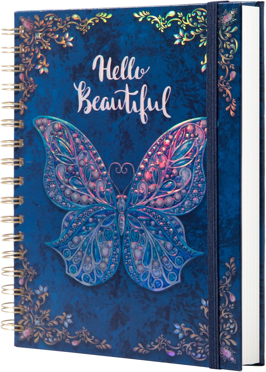 3D Butterfly Embossed Journal for Women - College Ruled - 192 Pages - B5 - Elegant Design