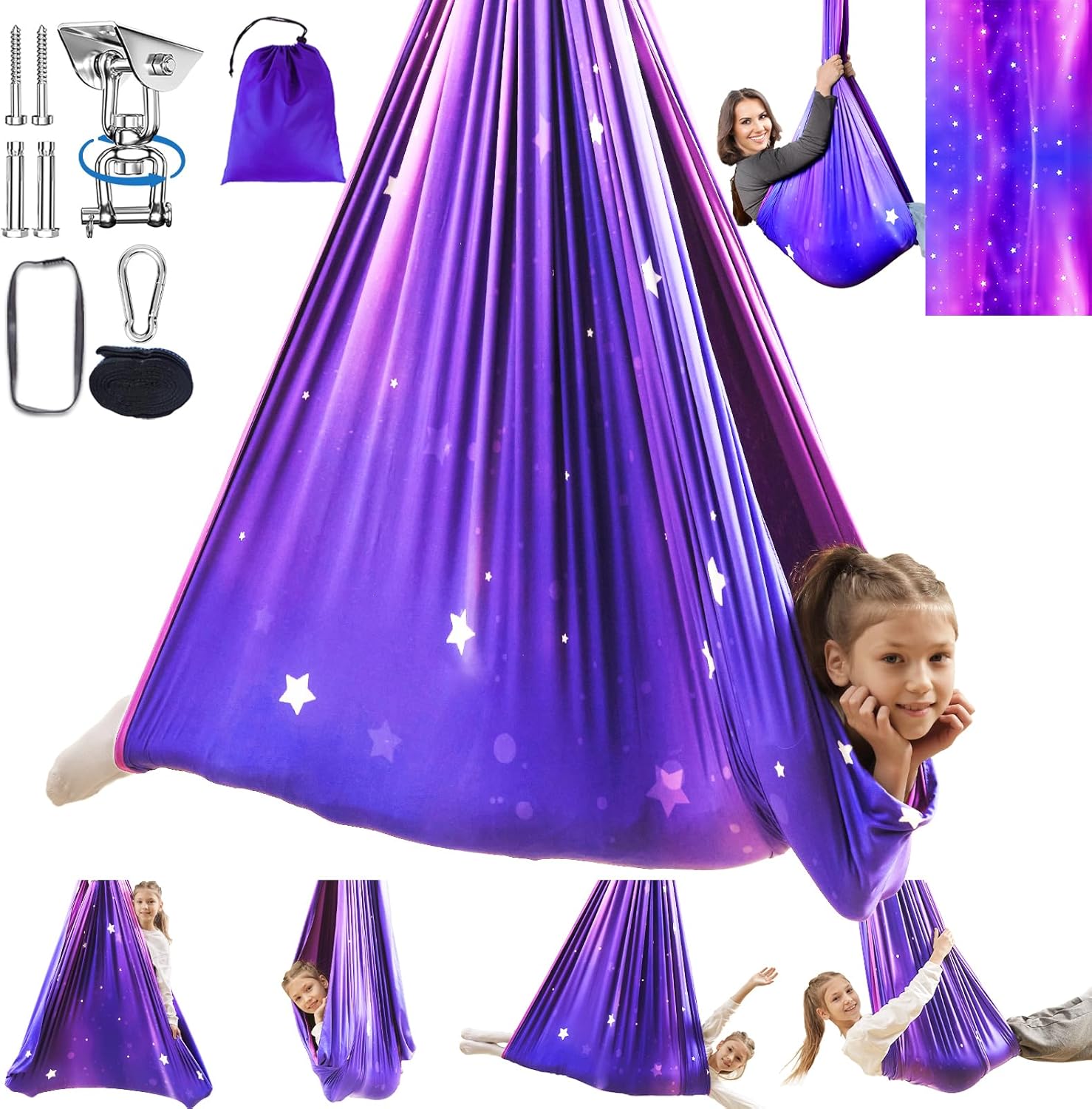 Sensory Swing for Kids Indoor Outdoor Therapy Cuddle Hammock