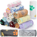 Chumia 18 Pcs Fleece Pet Blanket Set for Dogs and Cats