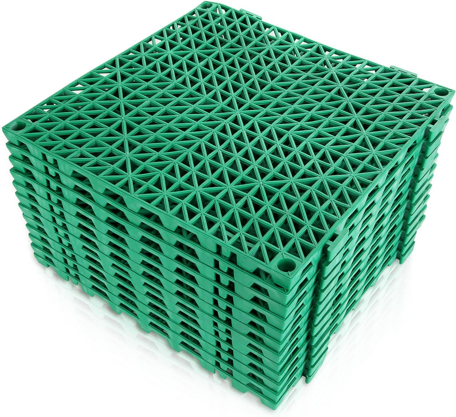 12 Pack Interlocking Rubber Outdoor Flooring Tiles for Safety