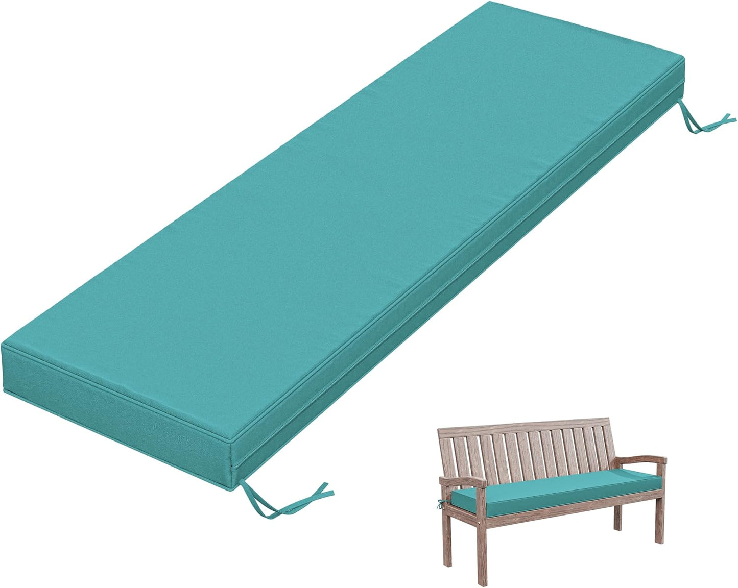 Outdoor Bench Cushion 60 X 18 X 3.5 Inch Thick Waterproof