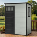 Plastic Outdoor Storage Shed 5x3 ft - Durable All-Weather Storage
