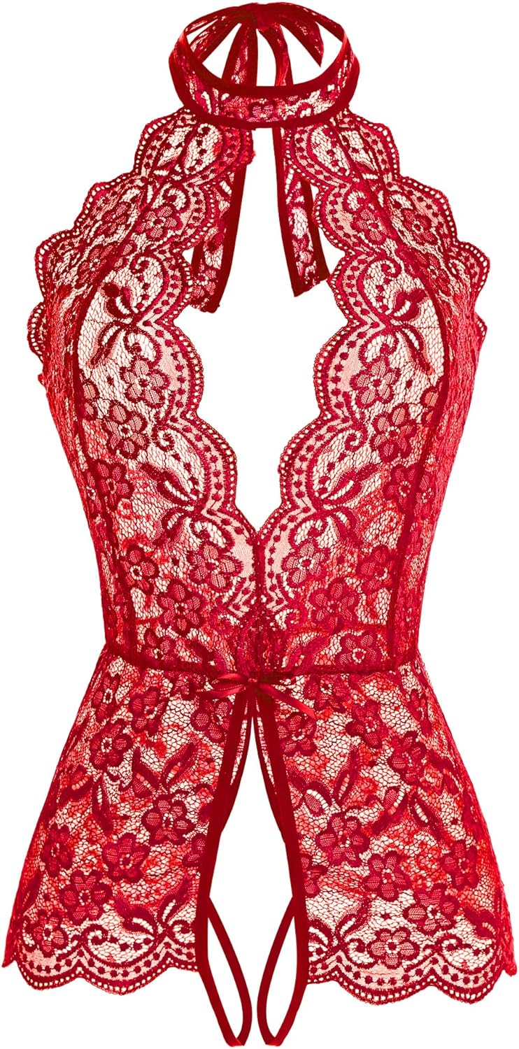Lace Teddy Sleepwear: Ababoon Women's Sexy Lingerie