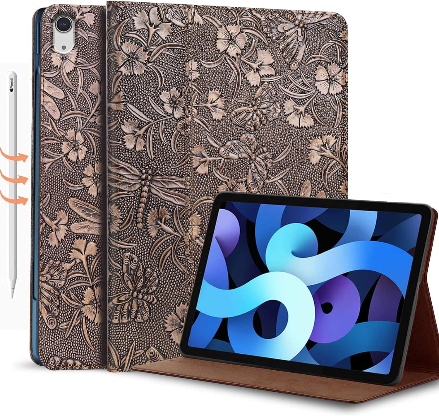 Gexmil Leather Case for iPad Air 11 Inch with Adjustable Stand