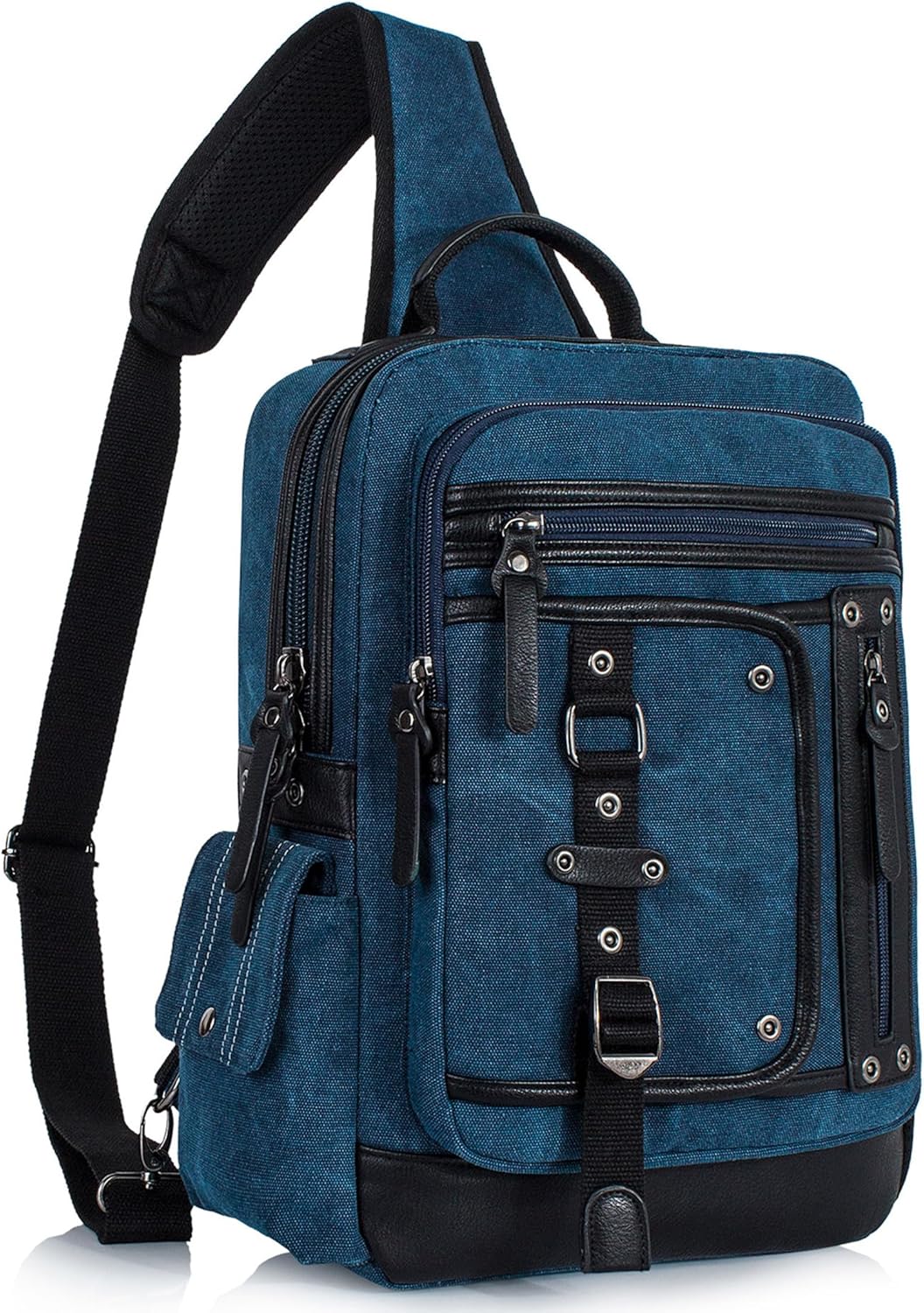 Schkleier Messenger Bag for Men: Stylish Canvas Sling Backpack
