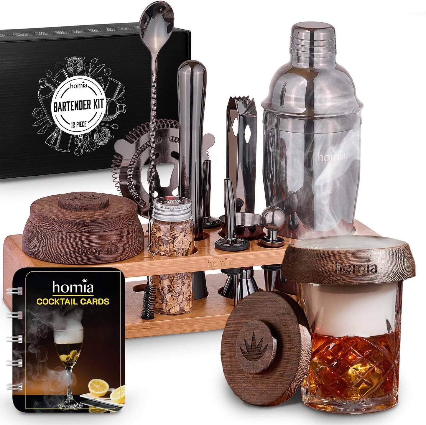Homia Bartender Kit: Smoky Whiskey Flavors