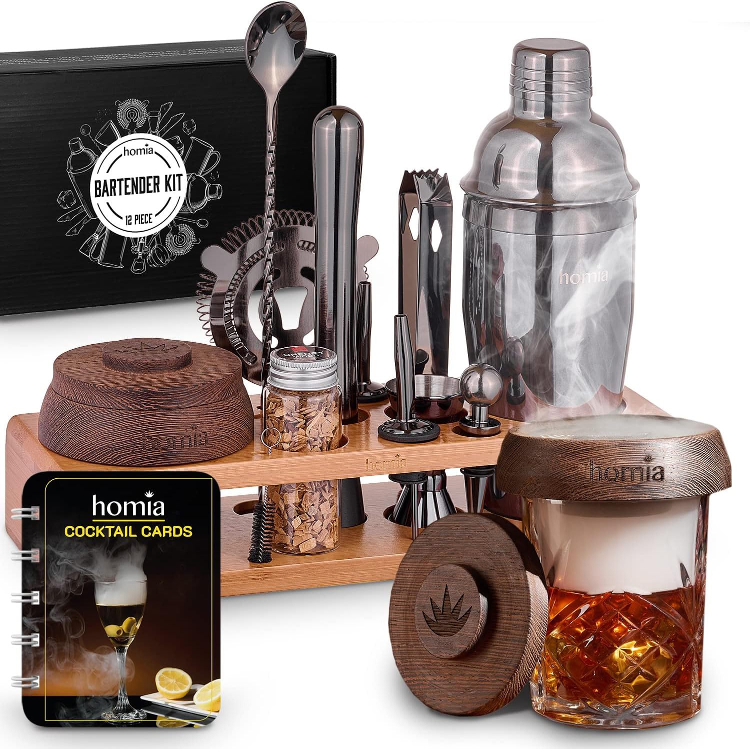 Homia Bartender Kit: Smoky Whiskey Flavors