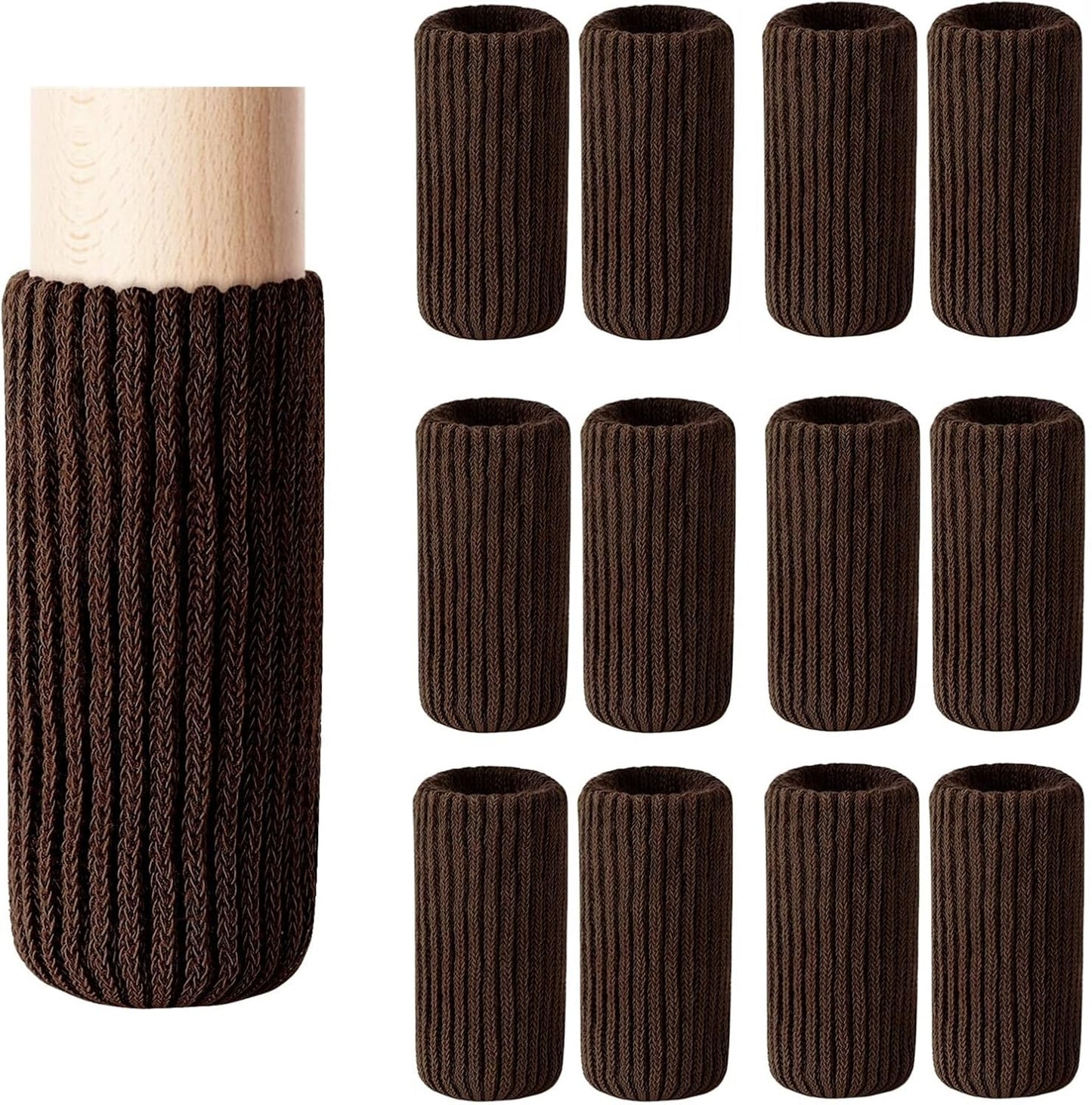 16Pc High-Elastic Furniture Leg Socks Set by BLENDNEW - Reduce Noise, Move Easily