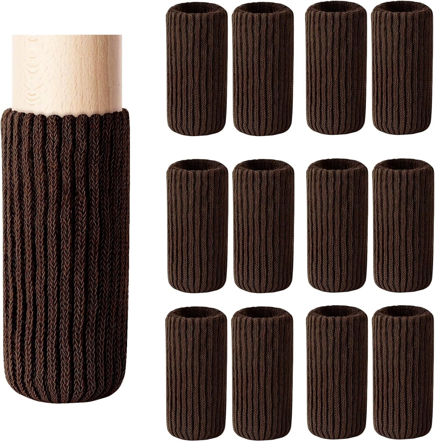 16Pc High-Elastic Furniture Leg Socks Set by BLENDNEW - Reduce Noise, Move Easily