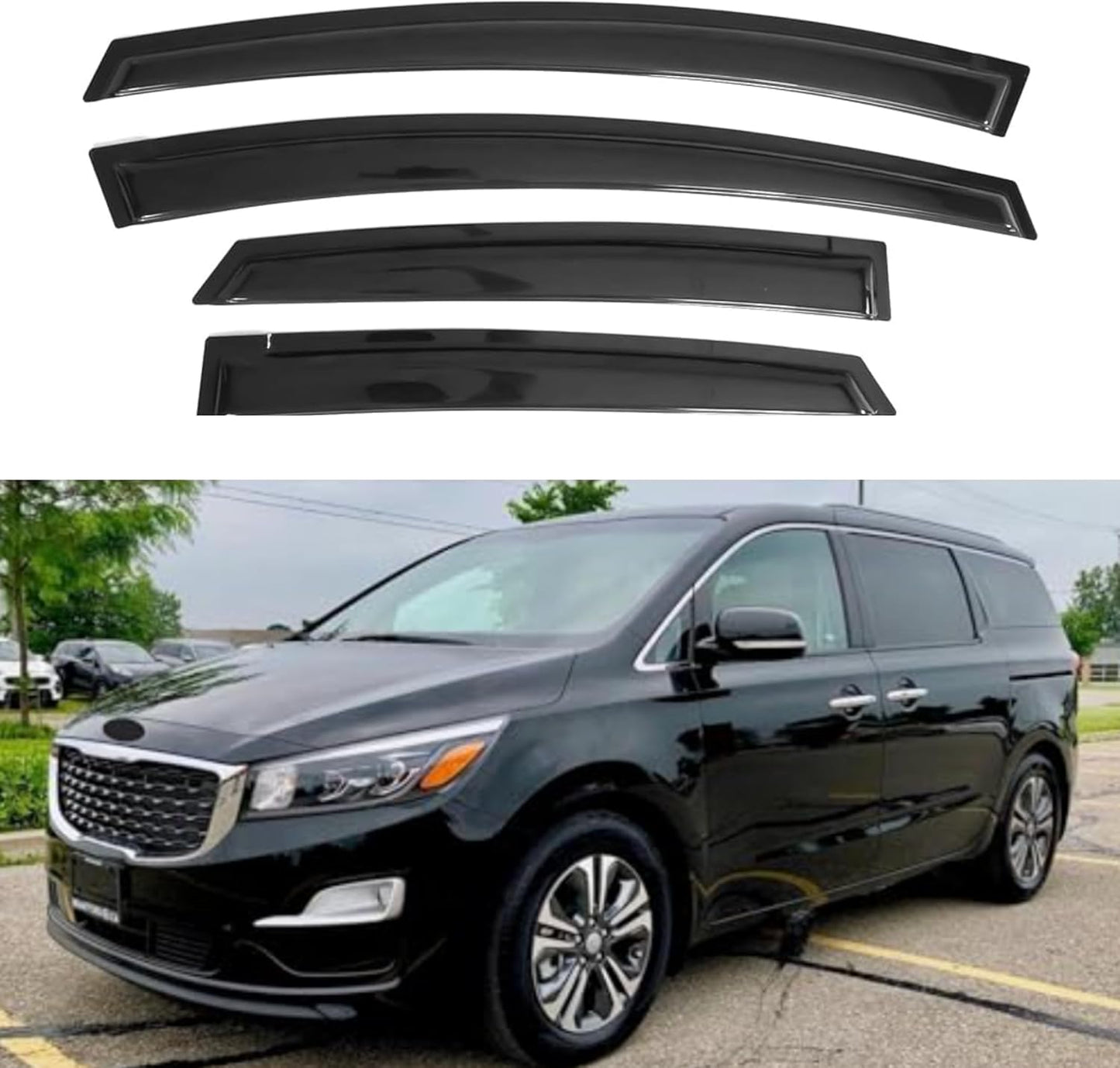 IG Window Visor for Kia Sedona 2015-2021 - Durable Rain Guard