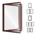 Goodsmart Restaurant Menu Covers Burgundy 25 Pack - Durable 3-Page