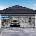 Sliding Garage Door Screen 16x8 ft Retractable - Easy Vehicle Access