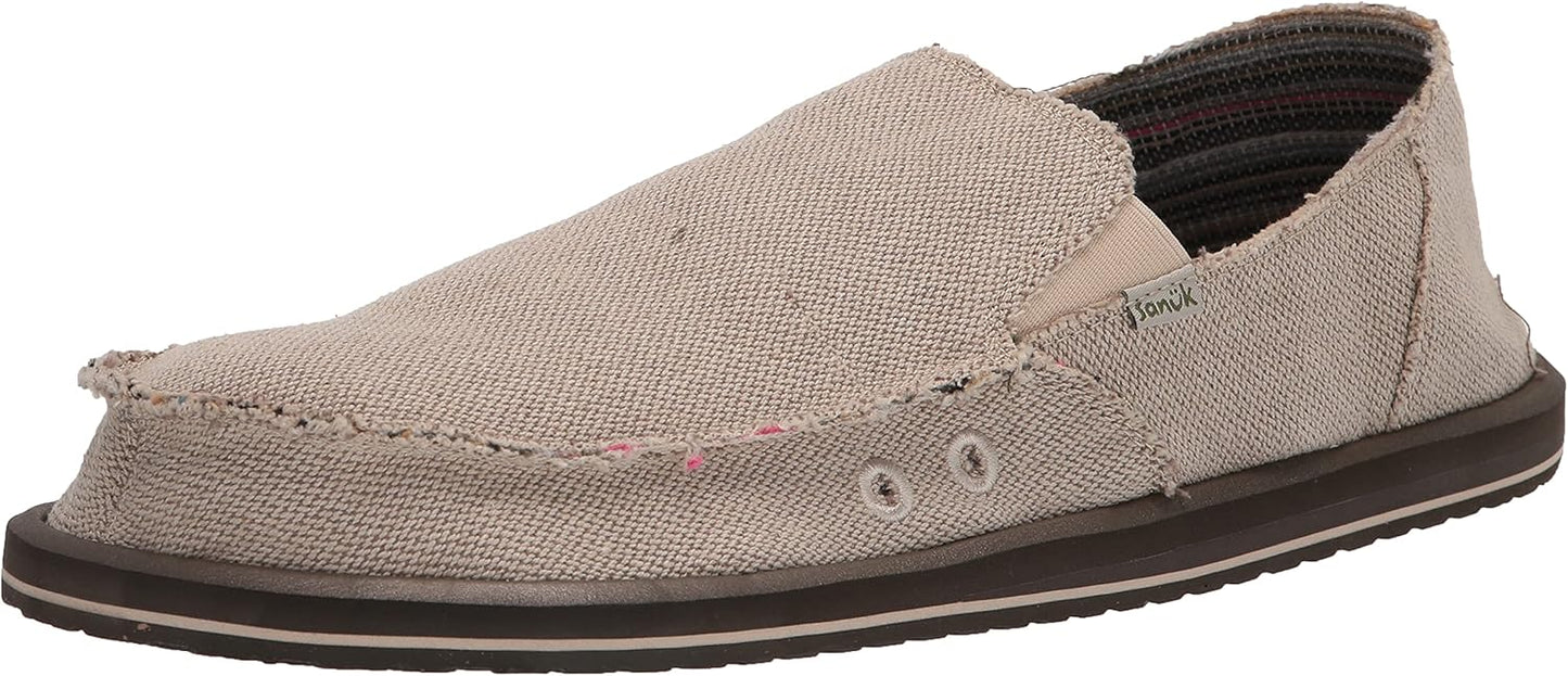 Sanuk Mens Hemp Sidewalk Surfer Slip On Shoes for Men