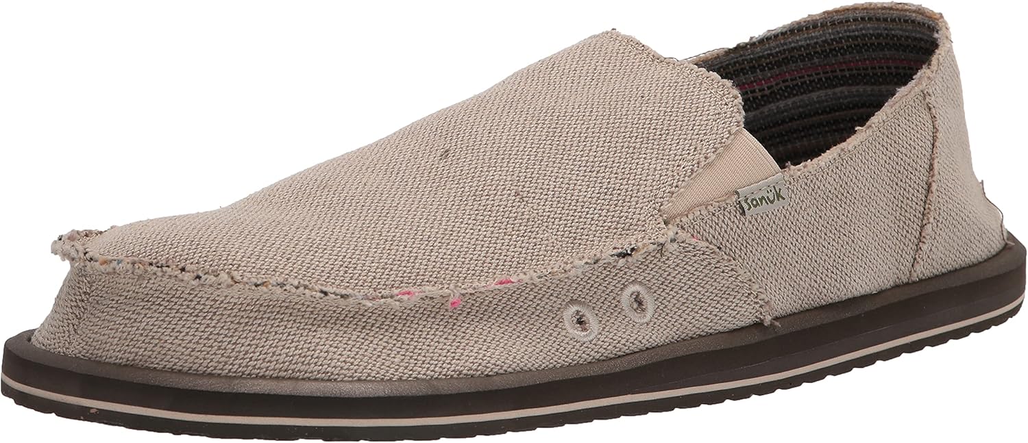 Sanuk Mens Hemp Sidewalk Surfer Slip On Shoes for Men