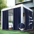 Gazebo Curtains Outdoor Waterproof 4 Panels 54x84 in - Windproof