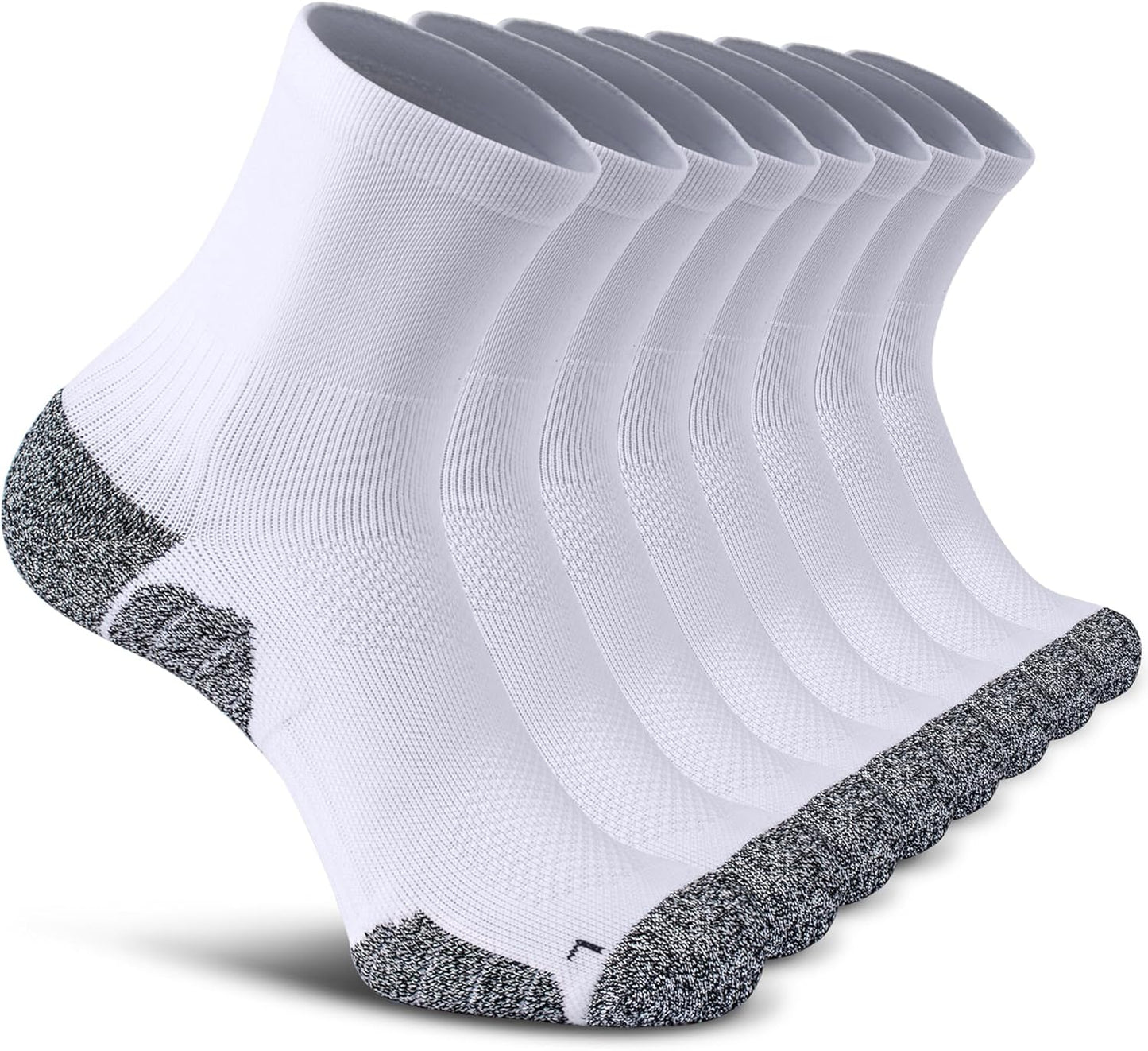 CWVLC Compression Athletic Quarter Socks for Men and Women