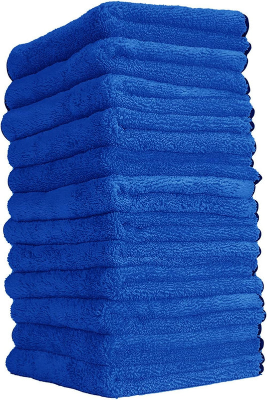 Chemical Guys Premium Microfiber Towels - 12 Pack for Safe Cleaning