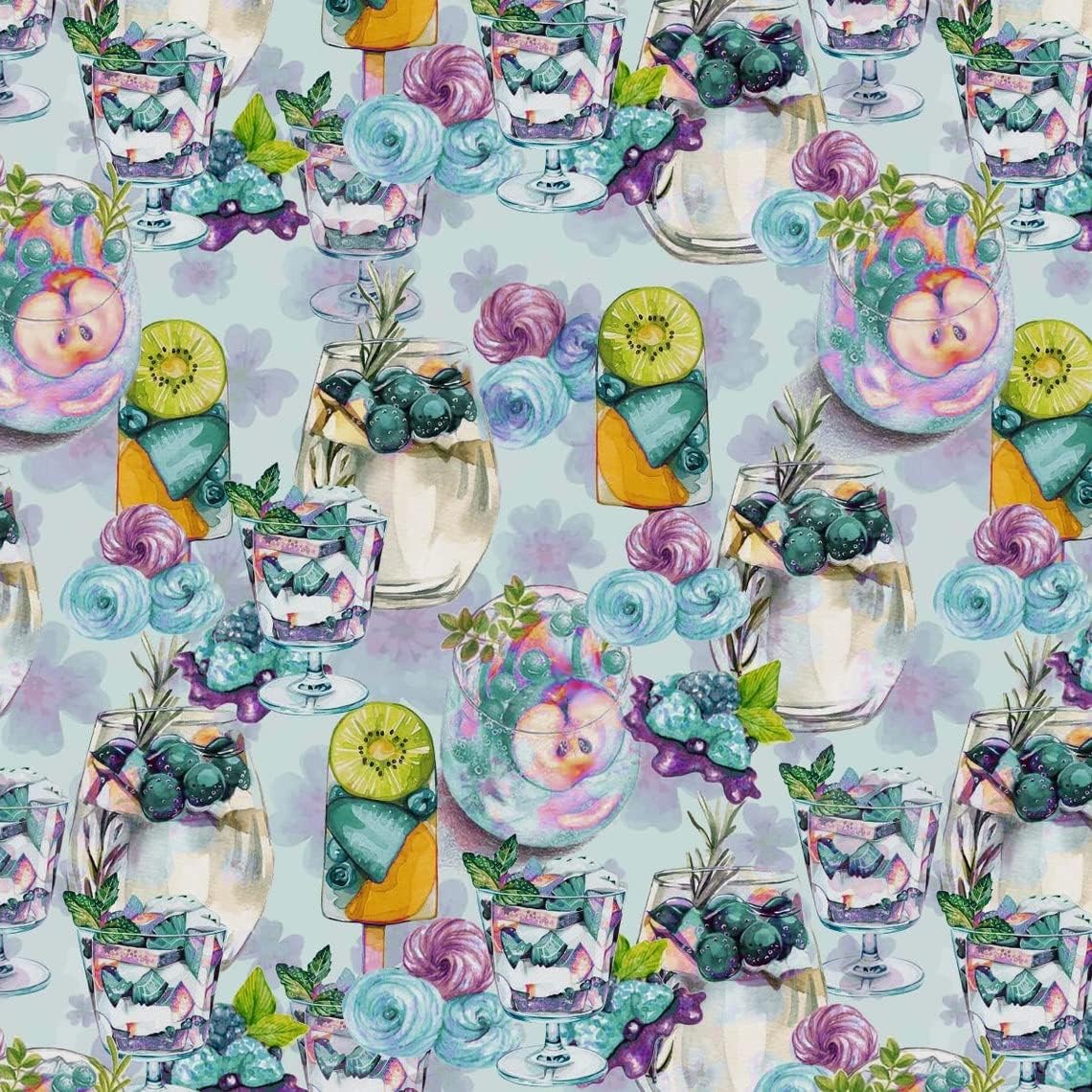 100% Combed Cotton Printed Quilting Fabric for Crafts & DIY