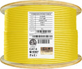 Cat6 Shielded Plenum CMP 1000ft Bulk Cable - High Performance