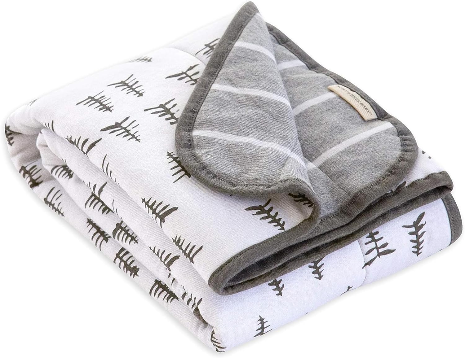 Burt's Bees Baby Organic Reversible Blanket - Pine Forest Prints