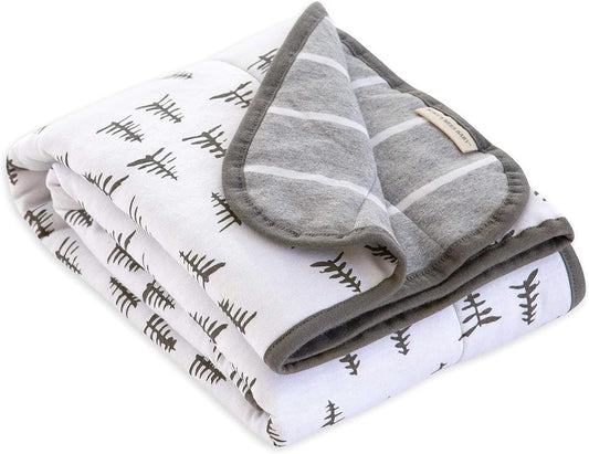 Burt's Bees Baby Organic Reversible Blanket - Pine Forest Prints